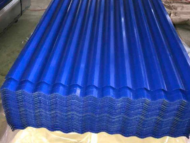 PLACA DE ACERO CORRUGADO (AZUL)